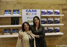 Alberta Rizzi e Giada Cenerini presso lo stand di Fedagro Mercati
