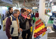 Interesse per le nuove proposte varietali allo stand APOT/Melinda/La Trentina.