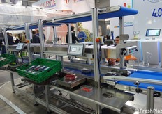 Una delle pesatrici Top Control specifica per piccoli frutti