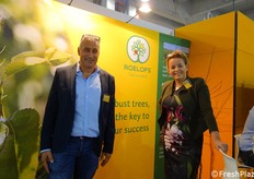 Dick Hoondert e Claudia Roelofs, in rappresentanza di Roelofs Baumschule.