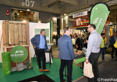 Lo stand FS Europe, che propone attrezzi e materiali per la cura delle piante, nuovi impianti e materiale da sostegno, tecnica di protezione delle colture.