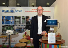 Eric van der Zwet, responsabile vendite dell'olandese Besseling Group, specializzata in impianti di misurazione, tecniche di conservazione in atmosfera controllata e impianti frigoriferi.