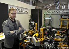 Falconero realizza macchine operatrici per la lavorazione del terreno nei frutteti: nella foto Bruno Carroli