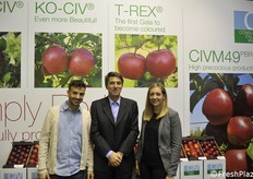 Marco Bertolazzi, Eugenio Bolognesi ed Elena Piccoli del CIV di Ferrara