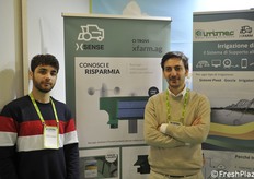 Simone Massenzio e Salvatore Ferullo di Xsense, start up che propone la raccolta di tutti i dati per ottimizzare gli input alle colture