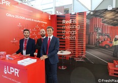 Per Lpr che si occupa di pallets, erano presenti in fiera Piero Capristo, Alberto Gervasoni, Damiano Vento