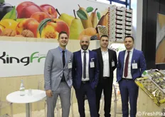 Kingfruit, marchio dell'azienda Ceradini specialista in kiwi: Christos Doulgeris, Massimo Ceradini, Artur Jalba, Roman Donchenko