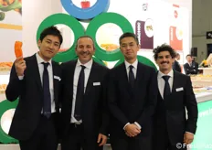 TSI ITALIA, Ryota Sakamoto (corporate planning manager - Top Seeds), Rosario Privitera (area manager), Tetsu Watanabe (general manager AgriScience div. MITSUI & Co.), Giovanni Causarano (tecnico commerciale).