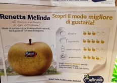 Pannelli esplicativi che aiutano il consumatore nella scelta della mela più adatta