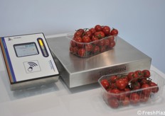 Una delle bilance portate in fiera