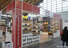 L'esterno dello stand del gruppo Cefla