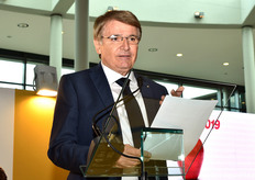 Renzo Piraccini, presidente di Macfrut, al discorso inaugurale