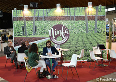 Lo stand di Ninfa, specializzata in coltivazione idroponica di lattuga