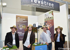 Lo staff di Revotree, azienda specializzata nelle tecnologie avanzate per il risparmio idrico in agricoltura. Da sinistra: Cosmo Calciano, Davide Coriele, Daniel Al Baghdadi e Antea
