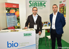 Allo stand Siriac, Francesco Marchetti e Rosario Novara