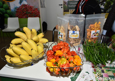 Banane, peperoni e altro nello stand dell'Uganda