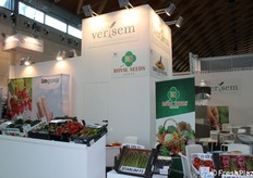 Diverse realtà sementiere presenti nello stand collettivo Verisem. Tra queste l'olandese Limgroup e l'italiana Royal Seeds.