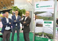 Yuri Marchesi, Marcello Galati e Savio Malavasi di Europrogress, specializzata nella progettazione e produzione di strutture serricole.