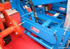 Pistoni idraulici per il controllo della pressione dell'elemento.