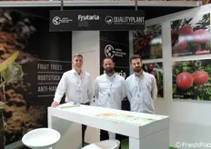 Andrés Stewart (Frutaria Agricultura), Sergi Font (Quality Plant) e Pascal Bassols (Agro Selections Fruits). 