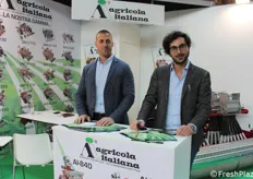 Mattia Vettorata e Mauro Smaniotto di Agricola Italiana, azienda che produce seminatrici pneumatiche.