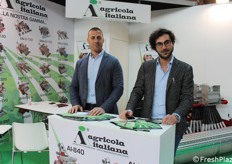 Mattia Vettorata e Mauro Smaniotto di Agricola Italiana, azienda che produce seminatrici pneumatiche.