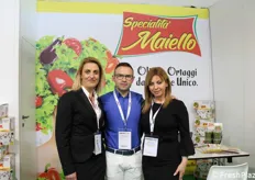 Rosa Staiano, Domenico Maiello e Rosa Sicignano hanno accolto i visitatori facendo assaggiare loro le Specialità Maiello. 