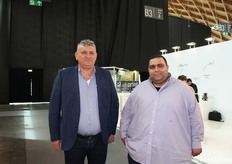 In visita, nei corridoi incontriamo Salvatore e Angelo dell'azienda campana Iodice.