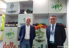 Fabio Alessandrello e Mario Incardona presso lo stand della OP Ioppì