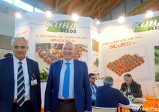 Maurizio Bacchi e Angelo Crucitti allo stand Cora Seeds