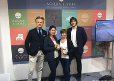 Andrea Pavesi, Claudia Rustici, Simona Cherubini, Giuseppe Cicardi responsabili commerciali e produzione di Acqua  e Sole, azienda produttrice di prelibate confetture di frutta