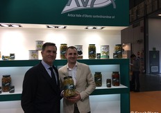 Vincenzo Todisco e Michele Todisco titolari di Antica Valle d'Ofanto. Il marchio produce conserve vegetali, in particolare carciofi