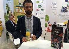 Mattia Giudice, responsabile commerciale export di Arc en Ciel. Il marchio produce e commercializza confetture e succhi innovativi nei gusti di mirtillo, melagrana, arancia e zenzero esclusivamente nel segmento private label