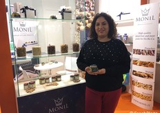 Giusy Melardi, titolare dell'Azienda agricola Monil, che produce in Sicilia trasformati di pistacchio di Bronte DOP e noce dell'Etna