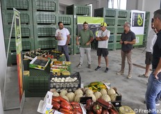 Parte dell'esposizione presso l'azienda in provincia di Verona