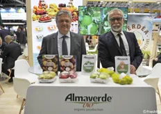 Ernesto Fornari e Paolo Pari di Almaverde Bio, presente in fiera anche con la divisione biodinamica a marchio Verdèa