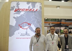 Da sinistra Fabio Vignali, Claudio Carpinelli e Gaetano De Salvo. L'azienda Vignali Trasporti si sta imponendo nel settore logistico a livello nazionale e anche nel sud Europa grazie alla nuova sede a Perpignan (Francia)