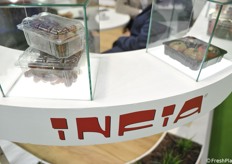 Particolare dello stand di infia, azienda fra le più conosciute nel comparto packaging