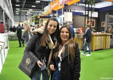 Visitatrici in fiera: Ilenia Nordera (biotrading) ed Elisa Benetti (Fairtrasa Holland BV)