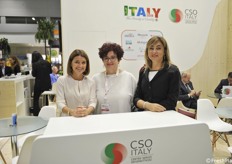 CSO Centro Servizi Ortofrutticoli: da sinistra Bianca Bonifacio, Elisa Macchi e Simona Rubbi