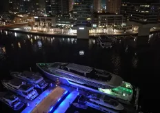 Una panoramica parziale di Dubai Marina, quartiere in cui è situato il porto turistico