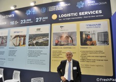 Lo stand del porto di Trieste con Marco Gallegati (Trimar)