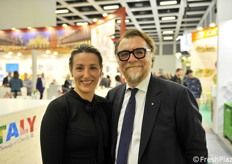 Visitatori in fiera: Fortunato Peron con la figlia Gaia
