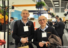 Vivai Battistini in visita alla fiera: Giuliano Dradi e Romano Roncasaglia