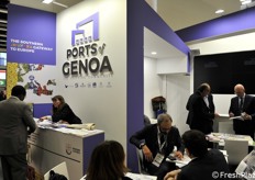 Momenti intensi presso lo stand del Porto di Genova