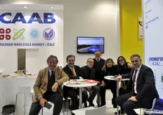 Rappresentanti di Mercati generali e Regione Emilia Romagna allo stand Caab