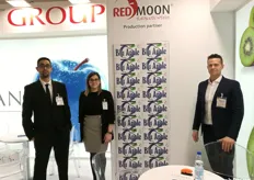 European Fruit Group. Da sx. Ali Mohsen (commerciale), Tatiana Rizzi (commerciale), Nicola Detomi (CEO)