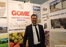 Gome Heating & Drying. Nella foto Simone Del Debbio (direttore Italia)