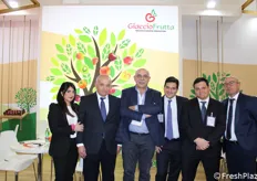 Gennaro Velardo (presidente Italia Ortofrutta) insieme all'Op Giaccio Frutta