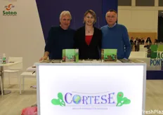 Claudio Cortese (vice presidente), Sara Cortese (resp. vendite) e Giuliano Cortese (presidente) della Soc. Cop. Cortese